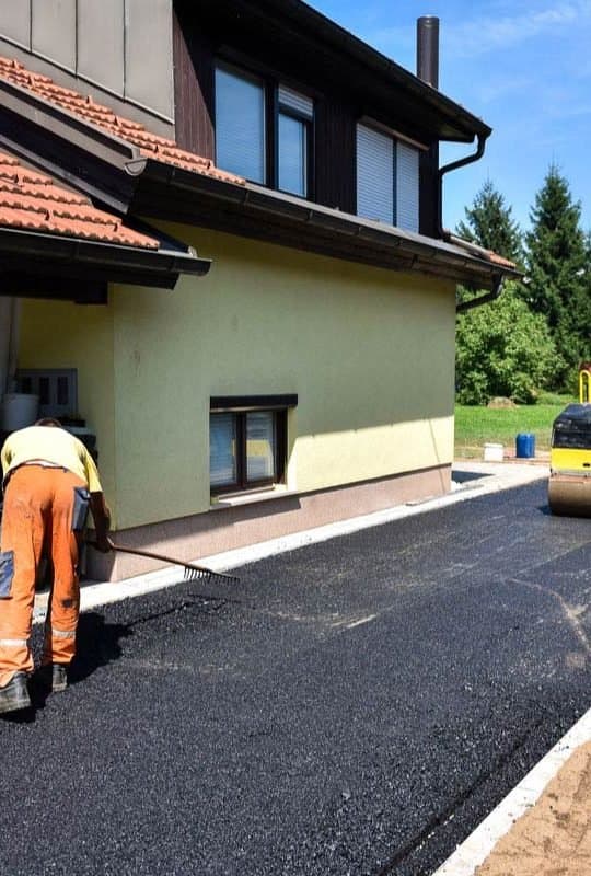 Asphalt driveway